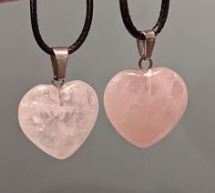 These beautiful crystal necklaces are perfect for every occasion. Whether it's a gift or to treat yourself. We always make sure your crystals are packaged with care to make it safely to your doorstep. If you have any questions don't hesitate to message us! Rose Quartz Crystal Necklaces With Gemstone For Gift, Crystal Necklaces With Heart Charm As Gift, Crystal Necklace With Heart Charm As Gift, Crystal Necklace With Heart Charm For Gift, Valentine's Day Gift Heart Beads Crystal Necklace, Rose Quartz Crystal Necklace As Gift, Crystal Heart Pendant Necklace Gift, Crystal Necklace With Heart Pendant For Gift, Crystal Heart Pendant Necklace For Gift