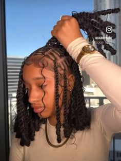 #hairstyles #fyp #explore #comeondarlaaaa Braided Hairstyles Trendy, Pretty Hair Styles For Black Women, Birthday Trip Hairstyles, 2 Braids With Boho Curls, Cute Hairstyles You Can Do On Yourself, Cali Hairstyles For Black Women, Braided Down Hairstyles Black Hair, Cute Hairstyles For 13th Birthday Braids, Protective Cute Hairstyles