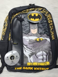 Batman The Bat Ready 16" Backpack With Mesh Side Pockets School Book Bag Tote. Batman Bag, Batman Backpack, Batman Red Hood, Winter Arc, Cassandra Cain, School Bookbags, Bat Man, Batman Stuff, Back 2 School