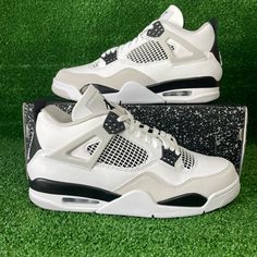 Jordan 4 Military Sz: 10.5 Box Condition: New Price: $500 Ho: Available In Store Now Buy/Sell/Trade 320 N Garver Rd Monroe Ohio 45050 Open 11-5 (Wednesday-Sunday) Any Further Questions Dm Me! Don’t Be Scared To Offer! Im Always Buying!!! Ig: Hype_glory513 White Air Jordan 4 Low-top With Abzorb Midsole, Sporty White Air Jordan 4 With Abzorb Midsole, Retro 11 Concord, Jordan Retro 10, Jordan Retro 7, Blue Basketball Shoes, Red Basketball Shoes, Jordan 4 Black, Jordan Retro 6