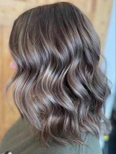 Mushroom Brown Mushroom Bronde Balayage Brunette, Light Brown Grey Hair, Level 5 Hair, Ashy Mushroom Brown Hair, Mushroom Brown Hair With Highlights, Mushroom Bronde Balayage, Ash Brunette Hair, Mushroom Bronde, Ash Brown Hair With Highlights