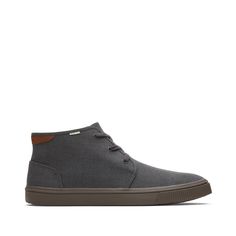 Our Carlo sneaker is reaching for new heights! This casual mid-top silhouette is perfect for when you need something casual yet put together. Heritage Canvas upper made primarily with jute—a preferred eco-fiber that requires less water and fewer chemicals Custom TOMS vulcanized foxing and rubber outsole OrthoLite® Eco LT Hybrid™ insoles made with 26% eco content (15% waste foam, 5% recycled content and 6% bio-oils) Exclusive to TOMS.com Part of the earthwise™ collection, products designed with t Bio Oil, Mid Top Sneakers, Mental Health Resources, Mid Top, Sneakers Grey, Shoes Trainers, The Millions, Mens Casual Shoes, Mens Shoes Sneakers