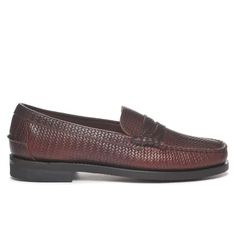 Your favorite loafer’s jazzy cousin Elegant Slip-on Moccasins With Woven Sole, Classic Loafers With Woven Sole And Almond Toe, Classic Business Loafers With Woven Sole, Classic Formal Moccasins With Woven Sole, Brown Formal Loafers With Woven Sole, Formal Brown Loafers With Woven Sole, Classic Slip-on Loafers With Woven Sole, Classic Slip-ons With Woven Sole And Round Toe, Formal Slip-on Loafers With Woven Sole