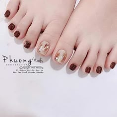 Nail Designs Easy Diy, Feet Nail Design, Kutek Disney, Gel Toe Nails, Asian Nails, Happy Nails, Nail Box, Nails Now, Minimal Nails