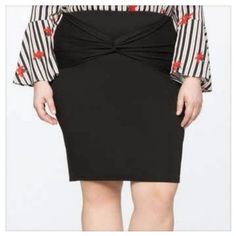 -Twist Front -Pencil Skirt Style -95% Polyester 5% Spandex Brand New Without Tags 22 Approximate Length In Inches: 20 Waist:26 24 Approximate Length In Inches: 26 1/2 Waist:21 D9 Pencil Skirt Plus Size, Skirt Plus Size, Skirt Style, Twist Front, Skirt Fashion, Pencil Skirt, Womens Skirt, Pencil, Twist