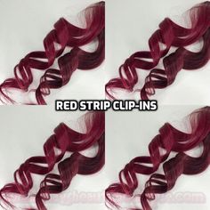 💛Specializing in customized Hand-Made human hair extensions since 2008💛 100% Human Hair Clip-in extension Bright Red colour strips(1pc) You can simply clip in on to your hair to create the Colorful highlighted look in second! Since it's 100% human hair, you can wash, curl or straightened! *They come in straight hair texture when you don't use the Curly texture option. 💜LENGTH: 14", 16" or 18"(when it's straight) 🧡WIDTH: 1.25" wide ⭐️HOW TO USE THE CLIPS: Hold clips on both ends and push inwards to open.  Position the piece right over the horizontal part and slide the combs into your hair, as close to the roots as possible, and snap them shut.  Don't clip in the extensions too close to your hairline. ✨You are purchasing each 1 piece. ✨None of the hair texture is permanent. (Curly Textur Red Henna Hair, Silver Grey Hair Dye, Natural Golden Blonde, Blood Red Hair, Black Cherry Hair, Red Hair Extensions, Henna Hair Color, Grey Hair Dye, Henna Hair