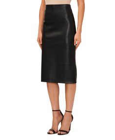 in stock Skirt Ideas, Faux Leather Midi Skirt, Leather Midi Skirt, Style Finder, Nice Outfits, Kids Trend, Mid Length Skirts, Black Midi Skirt, Women Trends