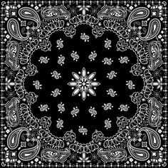 Black And White Bandana, Bandana Designs, White Bandana, Bandana Pattern, Paisley Bandana, Bandana Design, Black Face Mask, मोबाइल वॉलपेपर, Duvet Cover Pattern