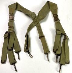 WWII US Army m1936 M36 Combat Field Equipment Ammo Belt Suspenders-OD#3 Brand New Reproduction Belt Suspenders, Mandalorian Helmet, Morale Patch, Flight Jacket, Marine Corps, Us Army, Suspenders, Bathing Beauties, Electronic Accessories