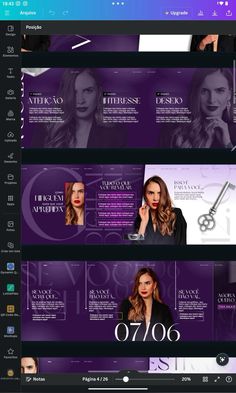 an image of a web page for a hair salon