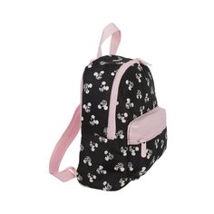 Embrace the iconic style of Minnie Mouse with this sleek black mini backpack adorned with a pattern of her classic ears. Ideal for Disney enthusiasts, it features a spacious main compartment, a convenient front zip pocket, and adjustable shoulder straps for personalized comfort. Crafted from durable nylon materials, it measures 10"W x 10.6"H x 4.25" D, ensuring both functionality and style. Easy to wipe clean, this backpack combines practicality with timeless Disney charm. Eco Backpack, Disney Minnie Mouse Ears, Lunch Kit, Disney Charms, Minnie Mouse Ears, Disney Kids, Iconic Style, Mouse Ears, Laptop Pocket