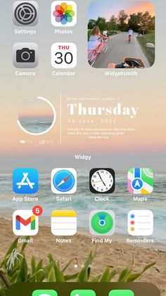 an iphone screen showing the home screen and icons