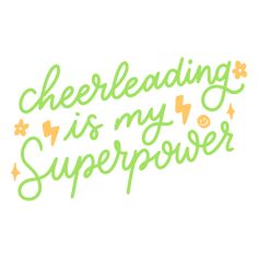 Cheerleading is my superpower PNG Design