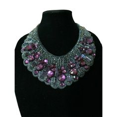 Gorgeous Haute Hippie Purple Diamond Crystal Silk Bib Necklace. Condition Is Pre-Owned. Details: Befitting An Empress, This Charmeuse Bib Necklace Features Beads And Assorted Faceted Crystals. Tie Closure. ~61” Long. Bib Is 3”X11” Please Check Pictures As They Are Part Of The Description And Please Ask Questions Prior To Purchase Purple Beaded Party Necklace, Elegant Purple Necklace For Party, Handmade Purple Beaded Necklaces For Party, Handmade Purple Beaded Necklace For Party, Purple Diamond, Haute Hippie, Hippie Jewelry, Bib Necklace, Faceted Crystal