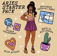 Stater Pack, Libra And Scorpio, Full Illustration, Aries Art, Taurus Aries, Cross Your Fingers, Aries Season