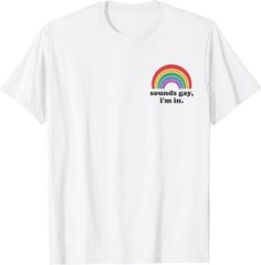 Sounds Gay I'm In Shirt Funny Lgbt Shirts Gifts Gay Pride T-shirt Disney Best Friends, Disney Couple, Disney Couple Shirts, Lgbt Shirts, Couple Shirt, Pride Tshirts, Friends Shirt, Disney Shirts, Sweet And Salty