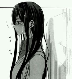 Citrus Manga, Long Black Hair, Dark Anime, Anime Sketch, An Anime, Long Black, Anime Comics, Manga Girl, Anime Character