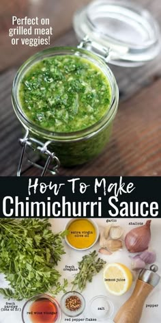 how to make chimichurri sauce in a jar