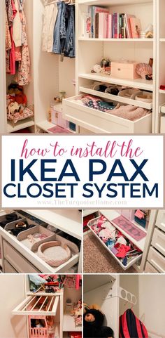 how to install the ikea pax closet system in your home or office?