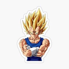 the super saiyan gohan character from dragon ball zoron, with his arms crossed