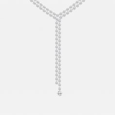 a diamond necklace on a white background