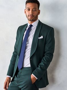 Shawl Tuxedo, Pants For Man, Rich Jewel Tones, Suit Prom, Green Tuxedo, Black Tux, Tuxedo Pants, Tuxedo Shirts, Black Tuxedo