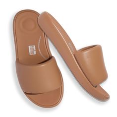 PRICES MAY VARY. Womens Sandals - Pair FitFlop Women's iQushion D-Luxe Padded Leather Slides Sandals with sundresses or denim for a laid back summer look. From beach days to brunch outings, these stylish and comfortable womens shoes effortlessly complement your warm weather wardrobe. Slip On Style - Low-maintenance and easy to clean, these slip on sandals allow ease of movement. Their simple, elegant style suits diverse settings, the single leather front strap ensures quick relief when slipping Suede Slides, Comfy Sandals, Comfort Shoes Women, Slip On Sandals, Leather Slide Sandals, Slides Sandals, Leather Slides, Comfortable Sandals, Simple Elegant