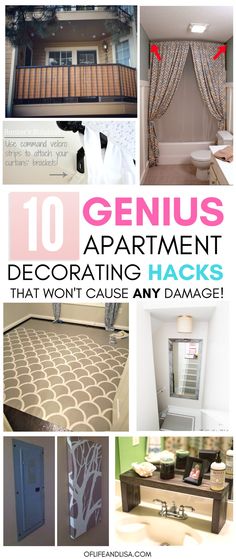 ten genius apartment decorating hacks that won't cause any damage