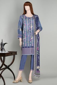 Saya Floral Chebrons Up 2023 19b Summer Lawn 2021 Spring Blue Cambric Sets, Blue Cambric Spring Sets, Blue Long Sleeve Unstitched Suit For Spring, Winter Unstitched Lawn Suit With Printed Motifs, Winter Lawn Suit With Printed Motifs, Unstitched, Winter Cotton Sets With Printed Motifs, Blue Partially Stitched Unstitched Suit For Spring, Winter Unstitched Suit With Printed Motifs, Spring Blue Cambric Unstitched Suit