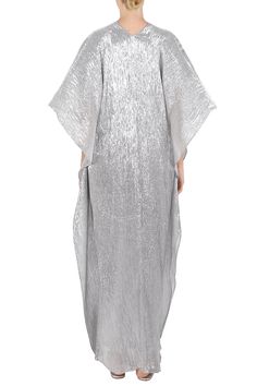 Metallic Lamé Boubou Caftan – Marie France Van Damme Sequin Kimono, Kimono Design, Van Damme, Model Pictures, Body Shapes, In Style, Fabric Care, France, Silk