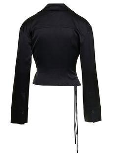 Composition:Composition: 85% Triacetate, 15% Polyester Modern Fitted Silk Tops, Luxury Fitted Tops For Workwear, Luxury Fitted Tops For Work, Fitted Silk Shirt, Sleek Style, Tailored Long Sleeve Evening Tops, Silk Fitted Tops For Workwear, Designer Fitted Blouse For Fall, Fitted Silk Tops For Workwear, Luxury Fitted Tops For Office