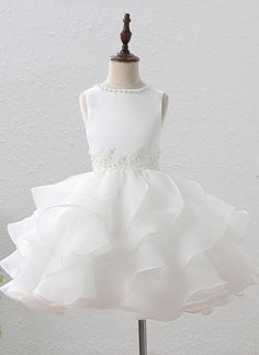 Princess Organza Pageant Dress For First Communion, Princess Organza Ball Gown For First Communion, Elegant Princess Dress With Pearl Embroidery For Baptism, Princess Style Organza Ball Gown For First Communion, Princess Style Satin First Communion Dress, Elegant Princess Dress With Pearl Embroidery And Tulle, Elegant Tulle Princess Dress With Pearl Embroidery, Princess Style First Communion Dress In Organza, Elegant Dresses With Pearl Embroidery For Formal Occasions