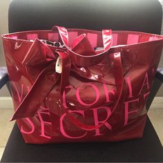 This Is A Tote Bag From Victoria Secret And It’s Very Nice And You Can Put Everything Inside . Trendy Valentine's Day Shopping Bag, Trendy Large Capacity Victoria's Secret Bag, Valentine's Day Shoulder Bag For Shopping, Red Bag With Removable Pouch For Valentine's Day, Trendy Tan Bag For Gift, Trendy Tan Bags For Gifting, Trendy Tan Bags As A Gift, Trendy Tan Bags For Gifts, Trendy Tan Bags As Gifts