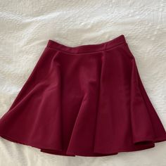 Nwot Skater Circle Skirt By Nordstrom (Frenchi) Burgundy/Maroon Size S Never Used - New Condition Maroon Skirt, Korean Skirt, Birthday Fits, Pencil Skirts, Satin Skirt, Insta Posts, Circle Skirt, Wine Red, Color Purple