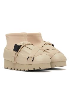 Beige Camp Boots by YUME YUME on Sale Camp Boots, On Sale, Faux Leather, Camping, Boots, Free Shipping, Leather