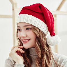 Christmas Knit Christmas Hat Hand Knit Christmas Hat Adults Teenagers Christmas Hat Strong Holiday Spirit Feature: Quantity: 1Pcs Colour:Red Material:100%Polyester Product size:Adult hat size:46x20cm/18.11x7.87in Package size:20x10x4cm/7.87x5.11x3.54in Net weight:Adult hat weight:67g/0.14lb Gross weight:Adult hat weight:67g/0.14lb Descrition: Material: The christmas hat is made of quality acrylic. knitted hat is warm and comfortable and suitable for adults and children.Long time wearing will not Christmas Mood Board, Santa Cap, Sweaters Girls, Knitted Hats Kids, Santa Claus Hat, Christmas Clothes, Wool Balls, Head Shots, Fall For You