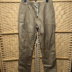 Brand New Casual Pull-on Pants, Casual Straight Cargo Pants With Pull-on Style, Casual Brown Cotton Chinos, Casual Pull-on Cargo Trousers, Casual Pull-on Style Cargo Pants, Casual Pull-on Style Cargo Trousers, Casual Wide Leg Pull-on Cargo Pants, Casual Stretch Chinos For Summer, Brown Stretch Casual Cargo Pants