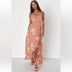 Reposhing This Item I Purchased From @Elizabetht_b. Loved It, But Ready To Rotate For Something New. Questions? Leave A Comment Below! Gold Maxi Dress, Dresses Lulus, Rusty Rose, Rose Maxi Dress, Lulus Dresses, Maxi Dress Formal, Floral Print Maxi, Maxi Dress Green, Lulu Dresses