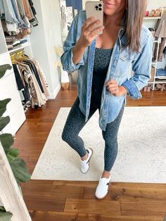 Leopard print workout set 
Chambray button down top 
Casual fall outfit 

Follow my shop @missmrsmomlife on the @shop.LTK app to shop this post and get my exclusive app-only content!

#liketkit #LTKFitness #LTKActive #LTKFindsUnder50
@shop.ltk
https://liketk.it/4WE0J Workout Sets, Top Casual, Chambray, Women Long Sleeve