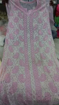 Product Details : Kurti Type : Chikankari   Type :  Embroidered Neck Type : V-neck Stitched : yes Length : 44 Inches Attached Sleeves : yes Sleeves Length : 19 Inches Color : As shown in the picture Work : chikankari/ Embroidered Pattern : Animal Print / Floral Print / Checkered / Paisley / Printed kurti Weight : 0.450 kg Occasion: Party Wear, Formal Wear, Festival Wear , Marrige Function Wear, Casual Wear, Regular Use. Washing Instructions : Dry Clean Or Hand Wash In Cold Water Stitching Work : Available for an additional cost. (Please contact us for Stitching Work) Disclaimer : 1. The color of actual product may vary slightly from the images provided due to photographic lighting conditions and difference in screen resolutions. 2. There may be difference in measurement as these items are Eid Special V-neck Dupatta With Chikankari Embroidery, V-neck Traditional Wear With Chikankari Embroidery, Pink Chikankari Embroidery Dupatta, Unstitched Lace Work Dupatta, White Cutwork Dupatta For Festivals, White Embroidered Fabric With Self Design, White Embroidered Anarkali Fabric With Self Design, Anarkali Cutwork Dupatta, White Mulmul Dupatta With Self Design