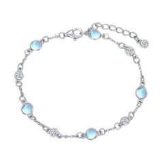 PRICES MAY VARY. 【Natural Moonstone Bracelet】This moonstone link bracelet features 5 natural moonstone stones. Perfect to pair with your best summer outfit or for a day at the beach! 【Adjustable Size】Chain bracelet length: 7+2 inches , fastened with a sterling silver clasp. Fits most women's bracelet. 【925 Sterling Silver Bracelet】This moonstone chain bracelet is made of S925 sterling silver, embellished with 5A vubic zirconia, nickel-free, lead-free, cadmium-free, not easy to break and tarnish, Opal Cuff Bracelet, Heart Cross Necklace, Ocean Jewelry, Professional Jewelry, Moonstone Bracelet, Opal Bracelet, Ankle Bracelet, Moonstone Jewelry, Anklet Bracelet