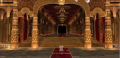 Royal & Romantic Wedding Set Design Inspiration Wedding Set Design, Romantic Wedding Setting, Romantic Themes, Stage Decoration, Wedding Set Up, Stage Decorations, Fantasy Fairy, Wedding Set, Wedding Themes