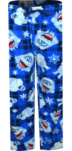 Fans of the classic Christmas cartoon Rudolph the Red Nosed Reindeer are sure to love the Abominable Snowmonster, Bumble! He is featured on these fun pants for men, with a plaid snowflake and buffalo plaid theme. These pants feature a drawstring and elastic waist, open fly and two pockets. Perfect for the Christmas season! Couple Pjs, Fuzzy Pj Pants, Adorable Pajamas, Christmas Pj Pants, Christmas Pants, Plush Pajama Pants, Rudolph Red Nosed Reindeer, Funny Pajamas, Silly Shirt