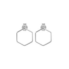 "\"A small hexagon, resembling a hoop earring. Light as they are, these earrings are easy to wear casually all day long. An elegant, geometric pair! Don't you love the symmetry?\" --Fairy Goldcharm Check out a hexagon necklace for a perfect match! https://www.etsy.com/listing/511523323/geometric-necklace-rose-gold-necklace-14?ref=shop_home_active_37 ♥♥ CUSTOMIZATION ---> Available in yellow, white, and rose gold. ♥♥ DETAILS The hexagons are 1.3cm x 1.2cm (approx. 0.5in x 0.47in) and 1.8mm (ap Minimalist Hexagon Hoop Earrings For Gifts, Minimalist Hexagon Hoop Earrings Gift, Gold Engraved Necklace, Hexagon Earrings, Hexagon Necklace, Earrings Rose Gold, 18k Gold Earrings, Rose Gold Heart, Gold Heart Necklace