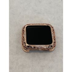 Fits the Apple Watch available for sizes 38,40,41, 42, 44 and 45mm in series 2,3,4,5,6 or SE Men's & Women's. Add a Rose Gold Metal Apple Watch Bezel. Secure inset Swarovski Crystals in a pretty Lace design. Fits easily over your watch and once watch straps are attached it holds the bezel in place. Smooth interior surface. Electro plated metal case. Access to all button. Access to all button. This bezel does not work on sport loop or milanese style bands. For band color selections click the appr Candy Watch, Apple Watch Bands Women, Ceramic Apple, Rose Gold Apple Watch, Gold Apple Watch, Gold Apple, Apple Watch Case, Apple Watch Accessories, Rose Gold Crystal