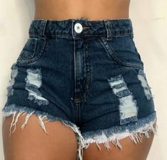 Edgy Ripped Jean Shorts, Edgy Ripped Short Jeans, Ripped High-waisted Jean Shorts, Edgy High-waisted Jean Shorts, Edgy High-waisted Cheap Jean Shorts, Jean Short Outfits, Short Jeans, Shorts Jeans, Denim Shorts Women