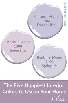 the five happiest interior paint colors to use in your home lilac and white