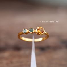 Citrine & Moss Agate Ring, 925 Sterling Silver Ring, Handmade Ring, 18k Gold Plated, Engagement Ring, Wedding Ring, Anniversary Gift For Her Metal: 925 Sterling Silver Gemstone : 1) Natural Citrine                       2) Natural Moss Agate Stone Color : 1) Yellow                          2) Green  Stone Shape : Round Stone Setting: Bezel Makes a Wonderful Gift for your Girlfriend, Wife, Mom or Simply an Excellent Addition to Your Jewelry Collection. Benefits of wearing silver:- Wearing silver Gold Sterling Silver Multi-stone Emerald Ring, Gold Emerald Ring With Gemstone In Sterling Silver, Unique Gold Gemstones For Wedding, Gold Multi-stone Crystal Ring In Sterling Silver, Handmade Yellow Gold Gemstones For Anniversary, Moss Agate Stone, Moss Agate Ring, Citrine Ring, Natural Citrine