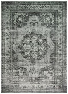 The Vintage Rug Collection features antique styled, transitional area rugs. Each rug in this trendy collection displays classic motifs revived in fashionable colors and a silky-smooth feel underfoot. Vintage area rugs thoroughly indulge today's preference for home decor with heirloom character and modern flair. Safavieh Vintage Kerman 10 X 14 (ft) Gray/Multi Indoor Distressed/Overdyed Vintage Area Rug Polyester | VTG158-770-10 Collection Displays, Multi Rug, Rugs And Mats, Contemporary Bedroom Decor, Vintage Area Rug, Transitional Area Rugs, Trendy Collection, Vintage Area Rugs, Cotton Rug