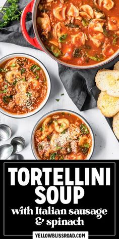 tortellini soup with italian sausage and spinach